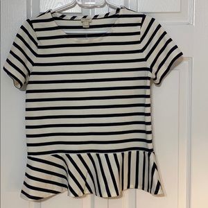 J Crew peplum top